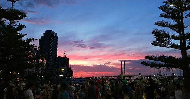 Spectacular #evening out at #docklands on #Saturday 
#australiaday #sunset #summer #summerskies #aussiesummer