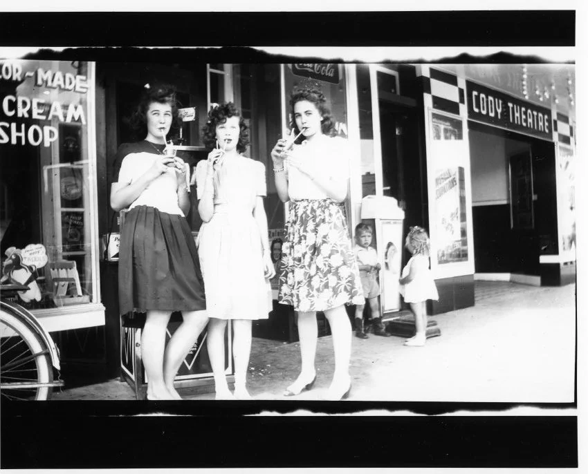 Enjoying Ice Cream in front of The Cody Theatre; date TBD
