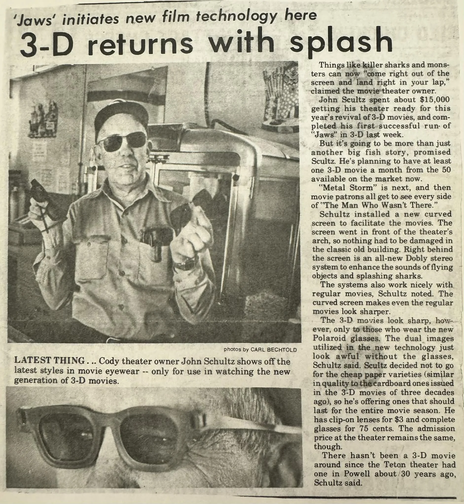 Article About Installation of 3D screen &amp; Dolby