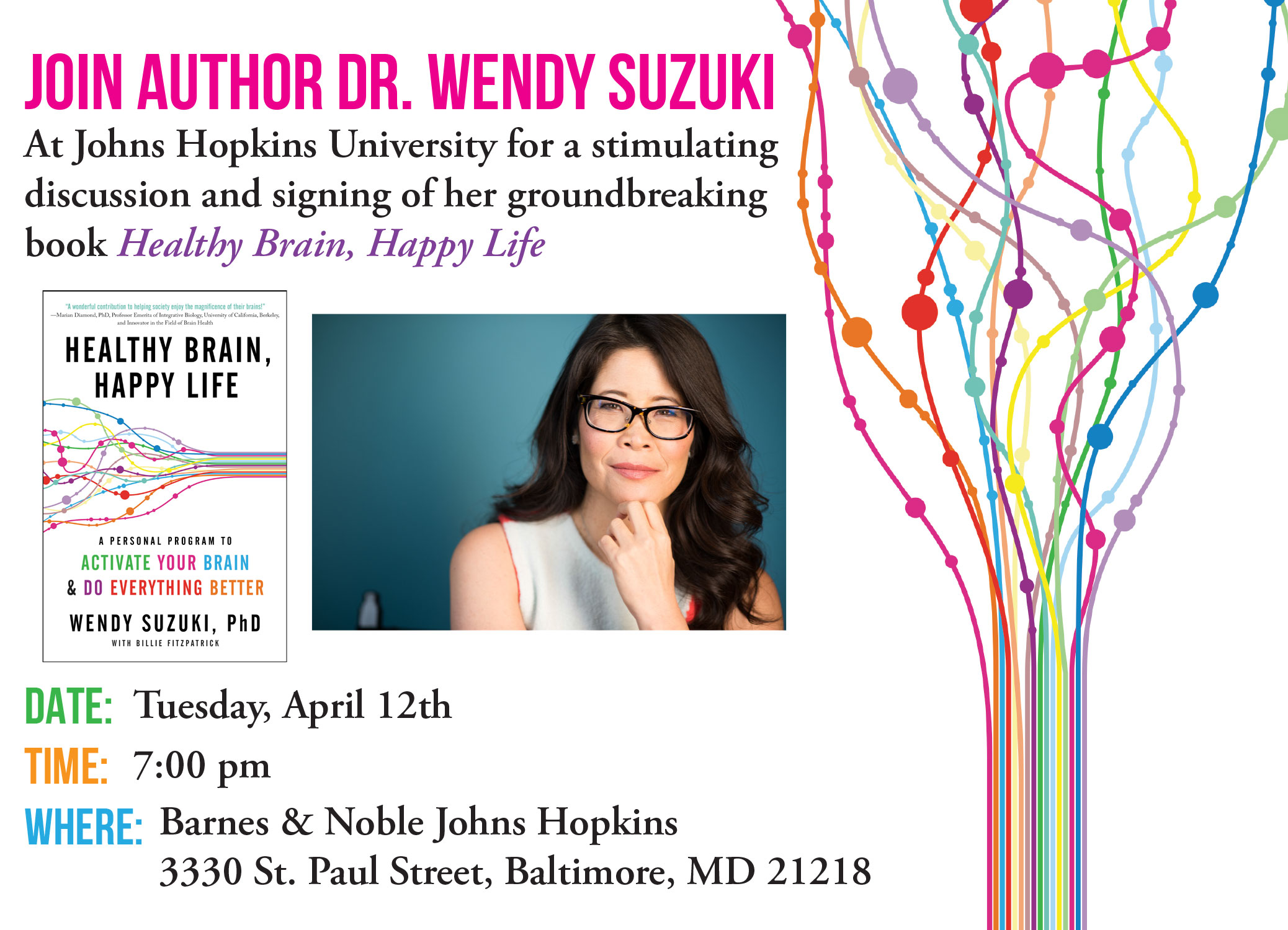 Wendy Suzuki: Talk and Signing