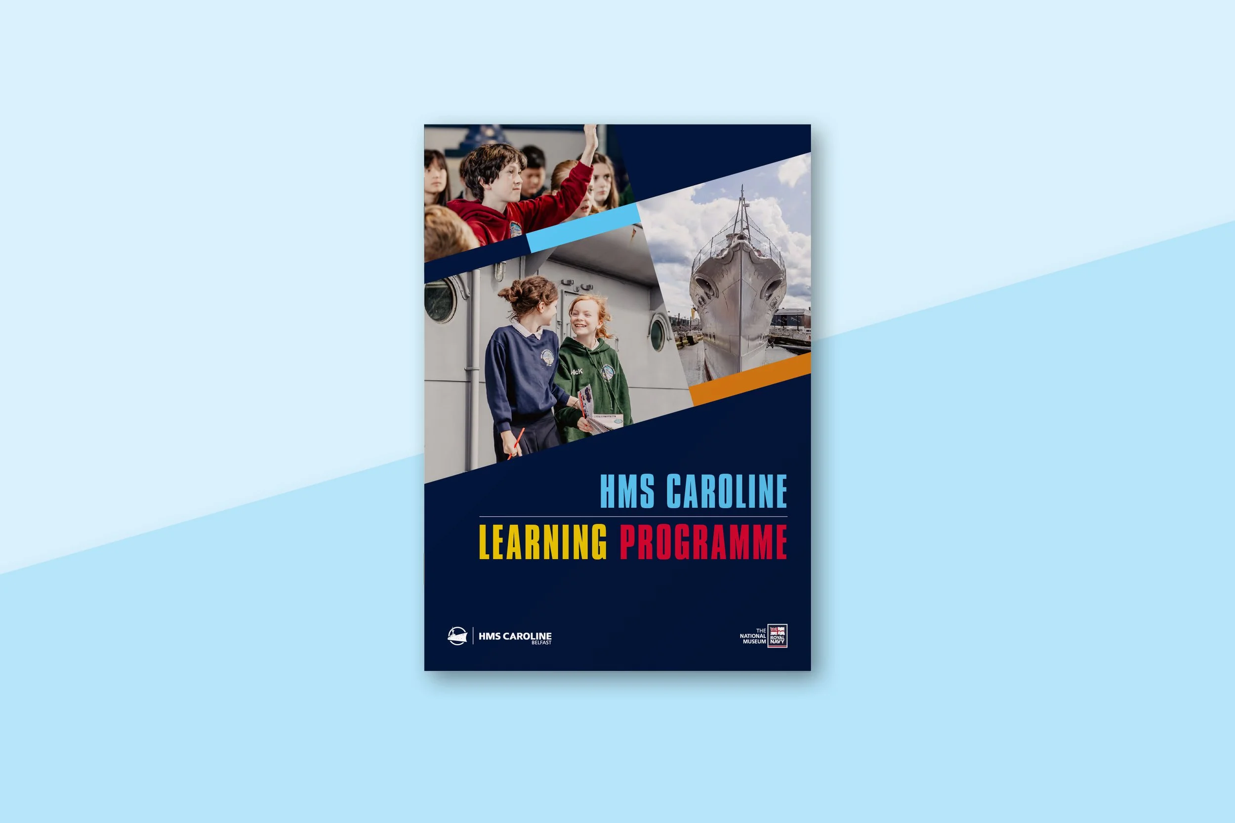  Design concept and brochure layout for  HMS Caroline's  Schools and Learning Programme 