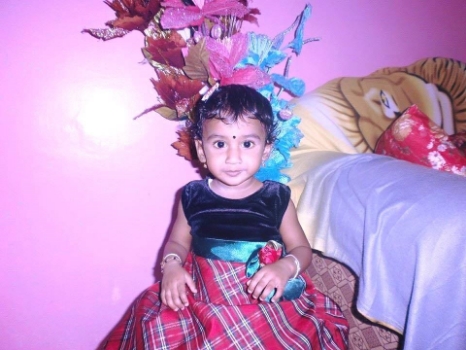 Isabella at one year old.