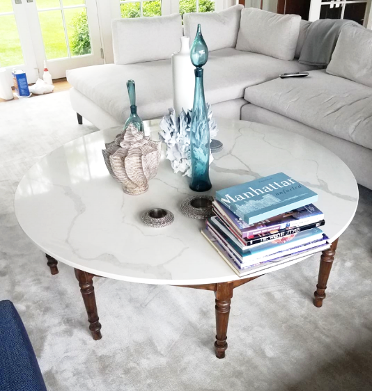 calacatta marble table