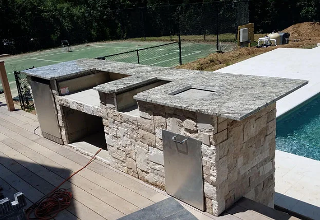 crema azul granite