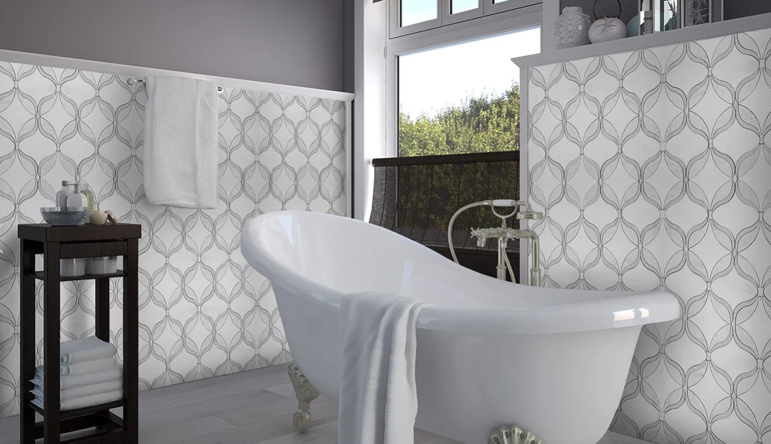 elalux tile in bathroom