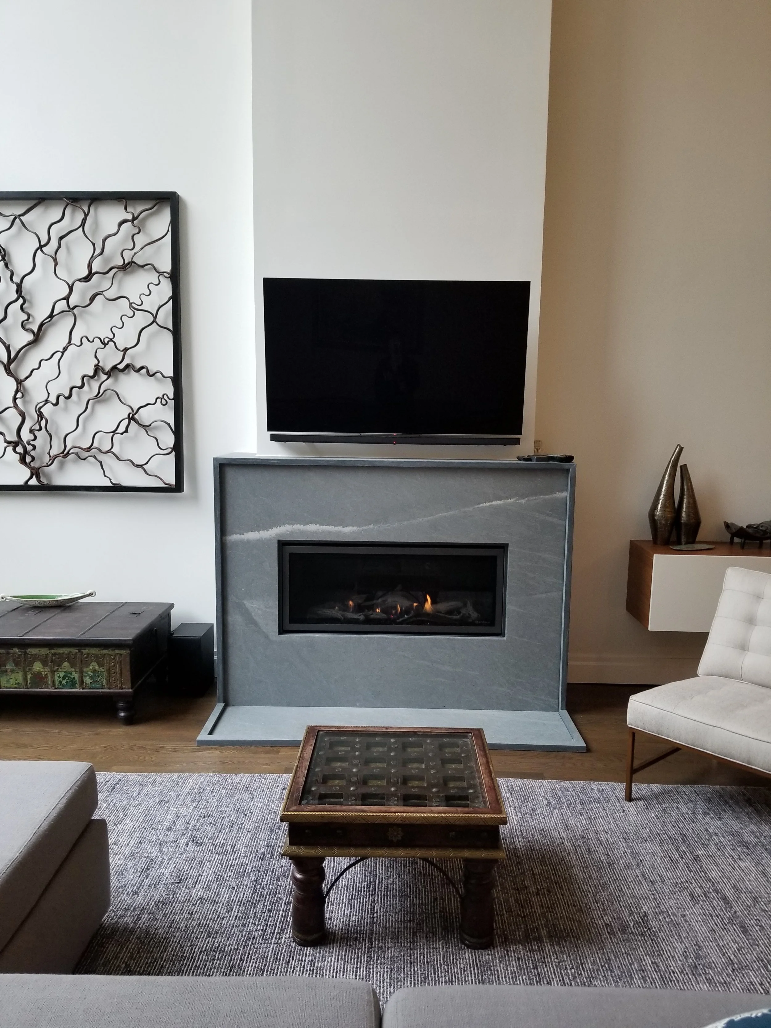 fireplace — FORO MARBLE CO. Brooklyn NY. Stone Fabrication - Kitchens u0026  Bathrooms