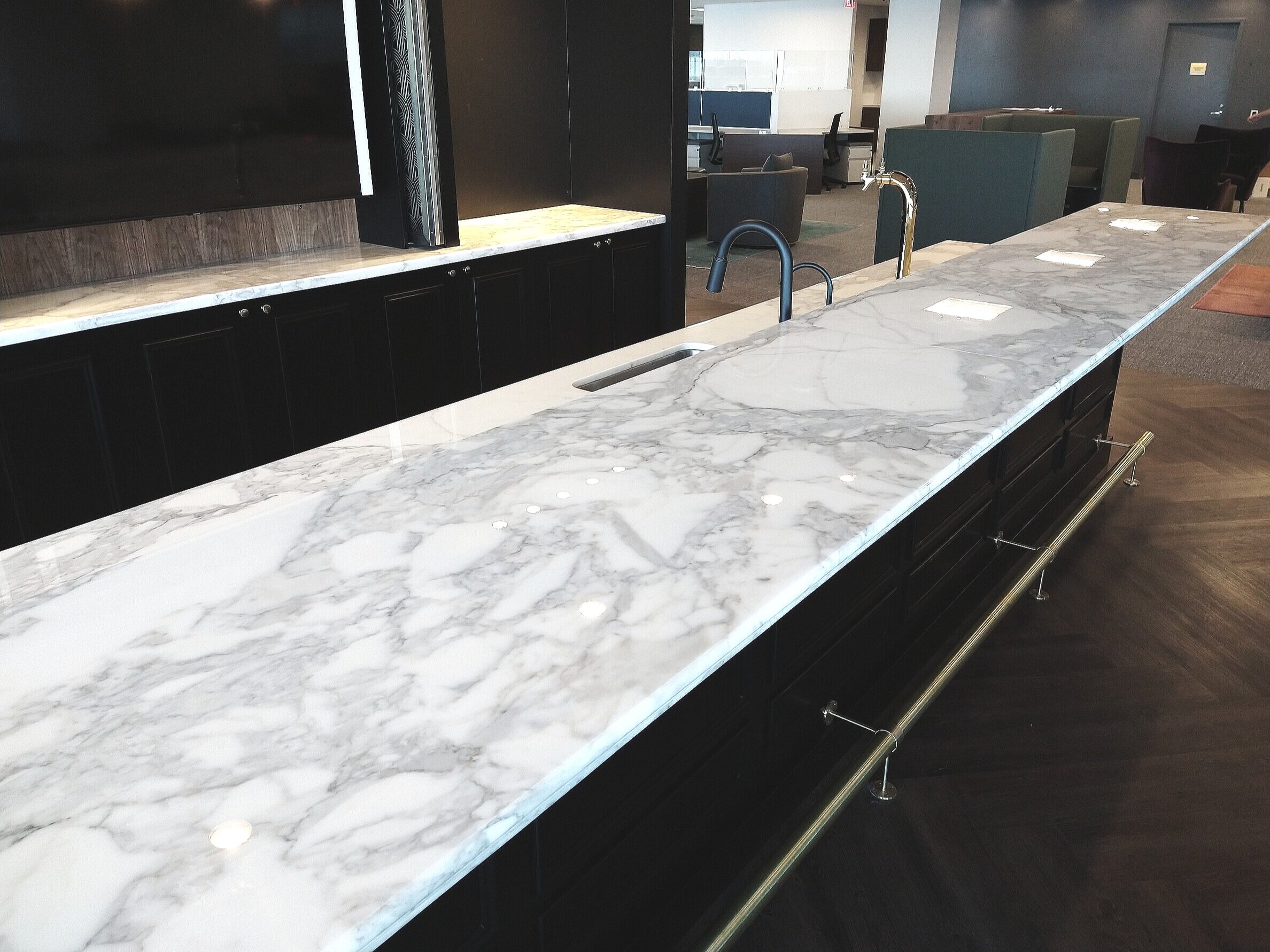 drainage countertop — FORO MARBLE CO. Brooklyn NY. Stone Fabrication -  Kitchens & Bathrooms