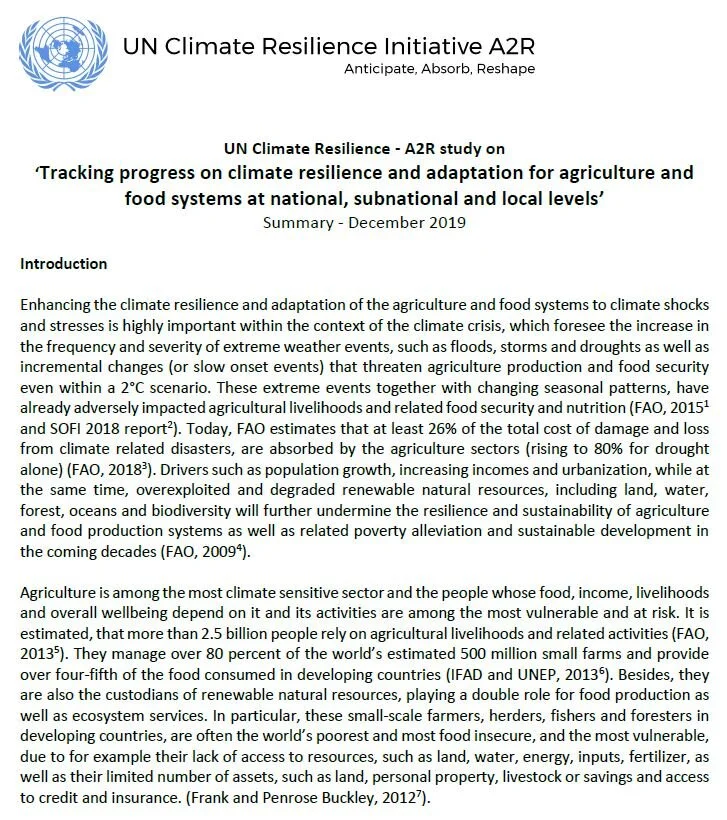 A2R Tracking Progress Study