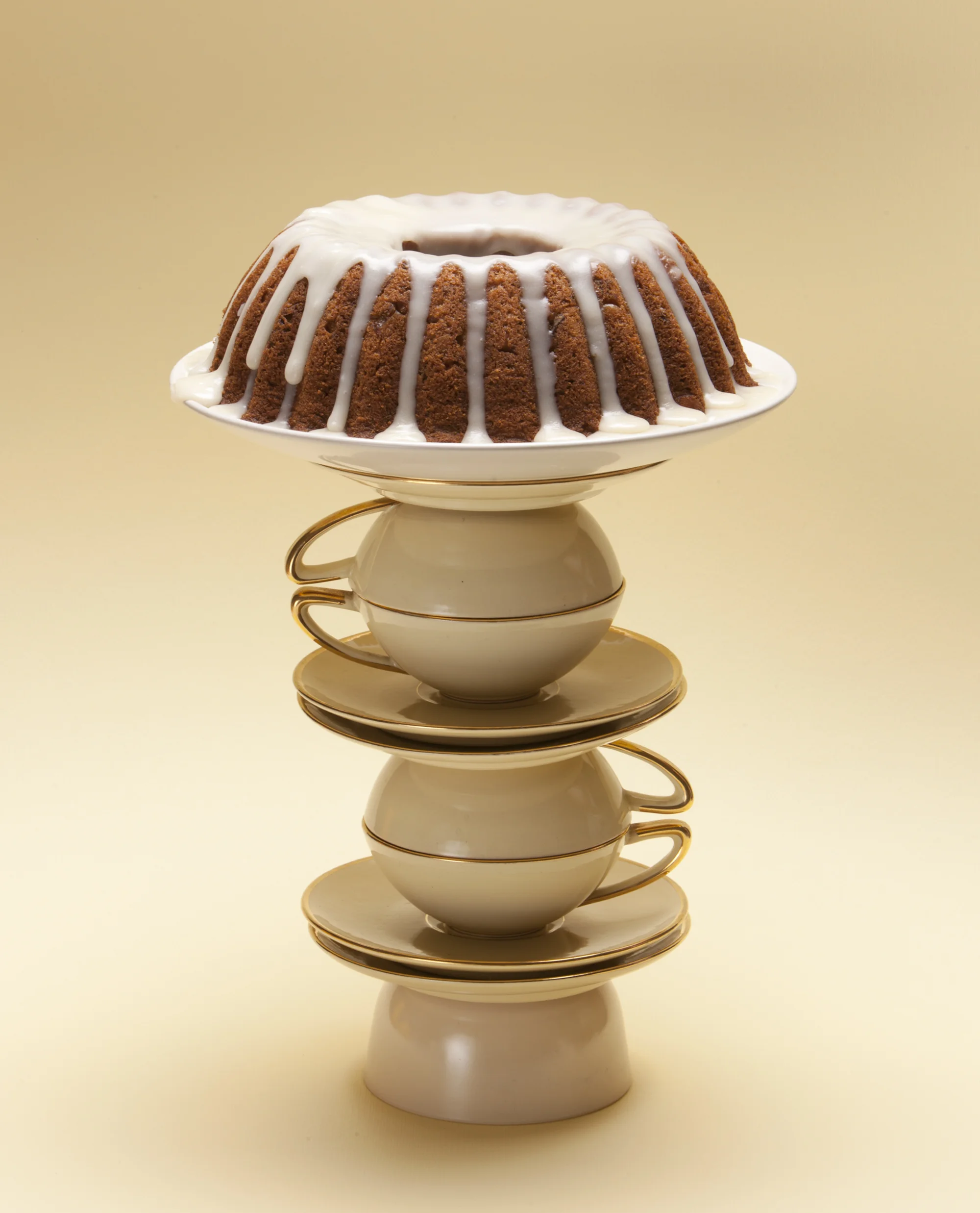 Walnut Spice Cake with Maple Glaze