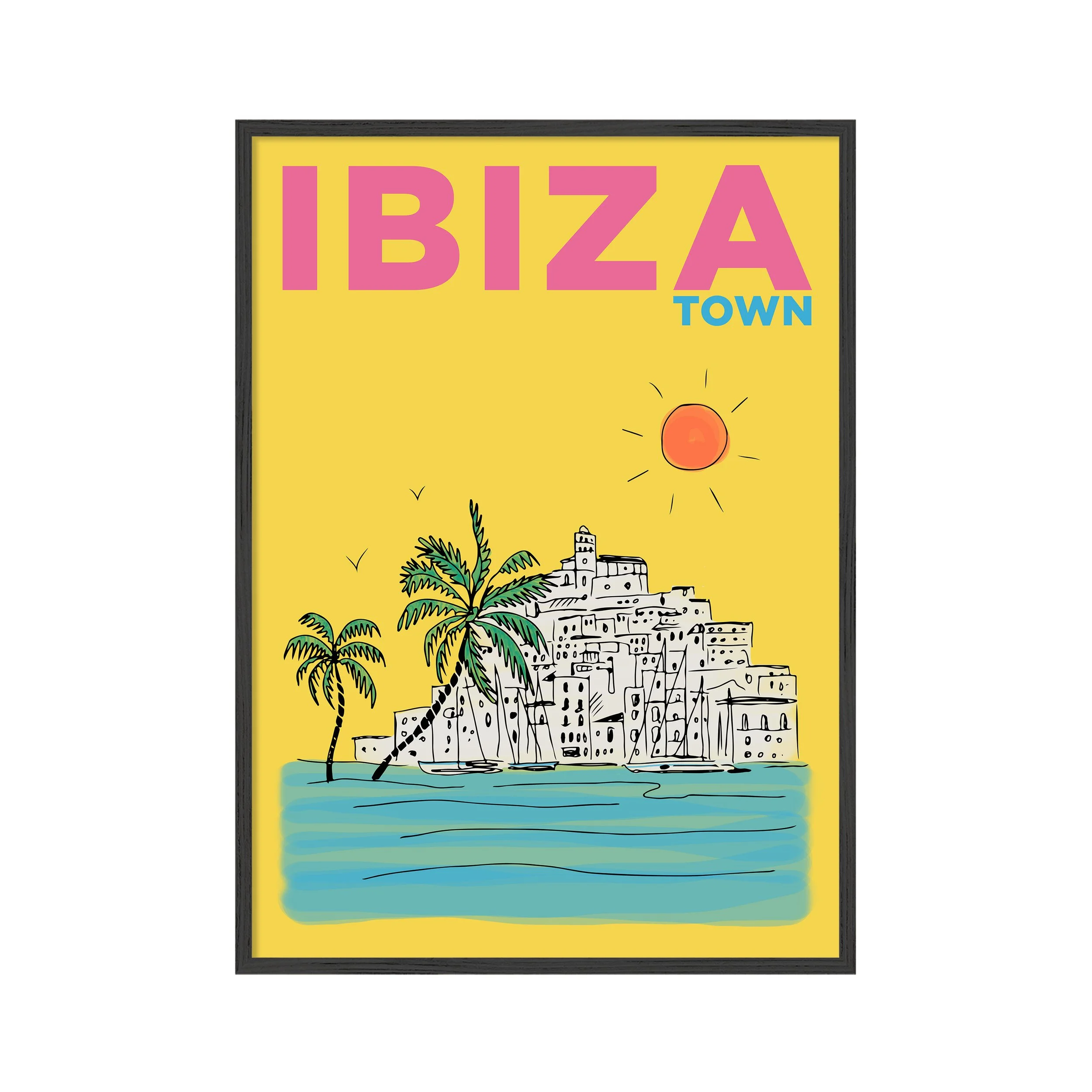 Ibiza Town | Summer Escapes Print