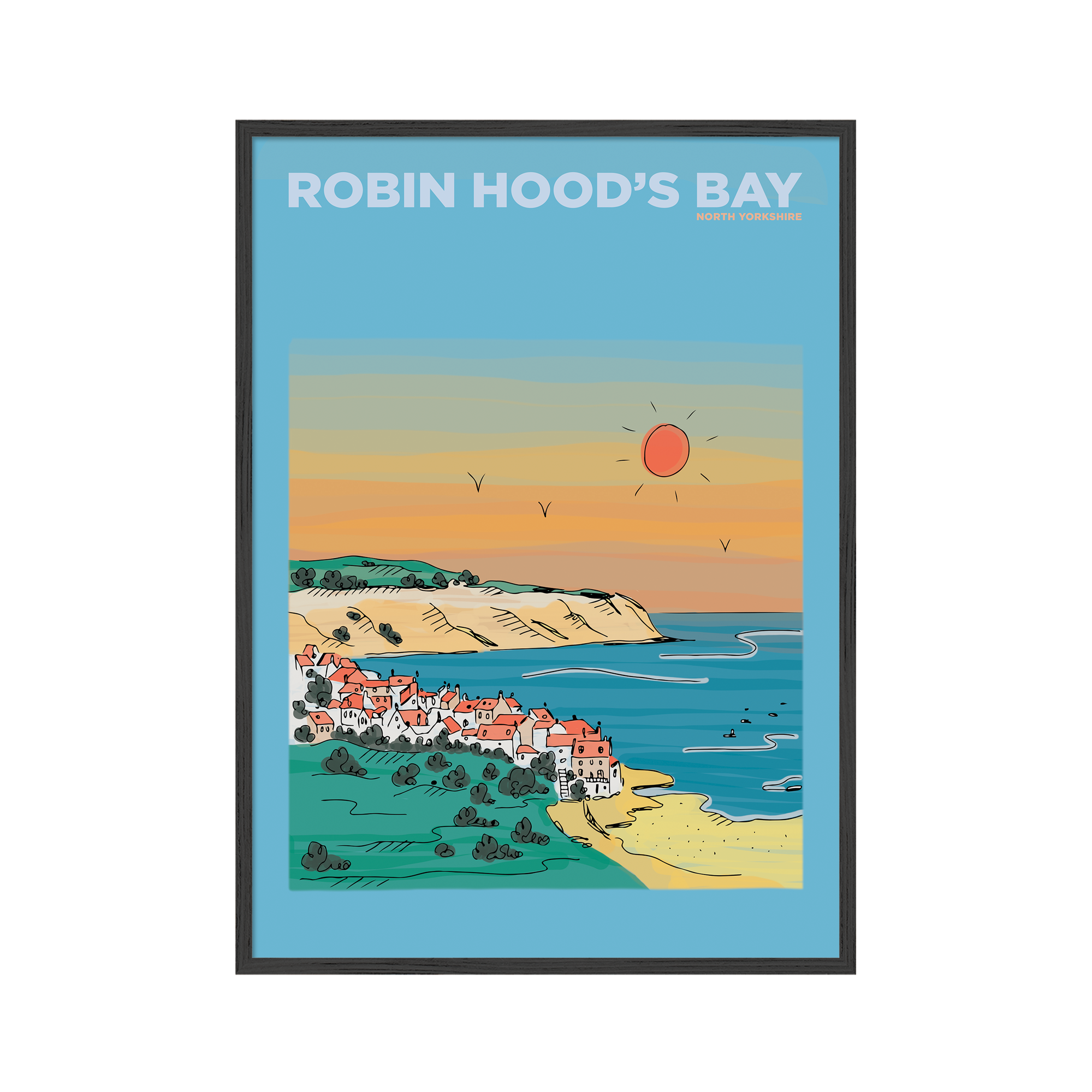 Robin Hood's Bay Yorkshire | Summer Escapes Print