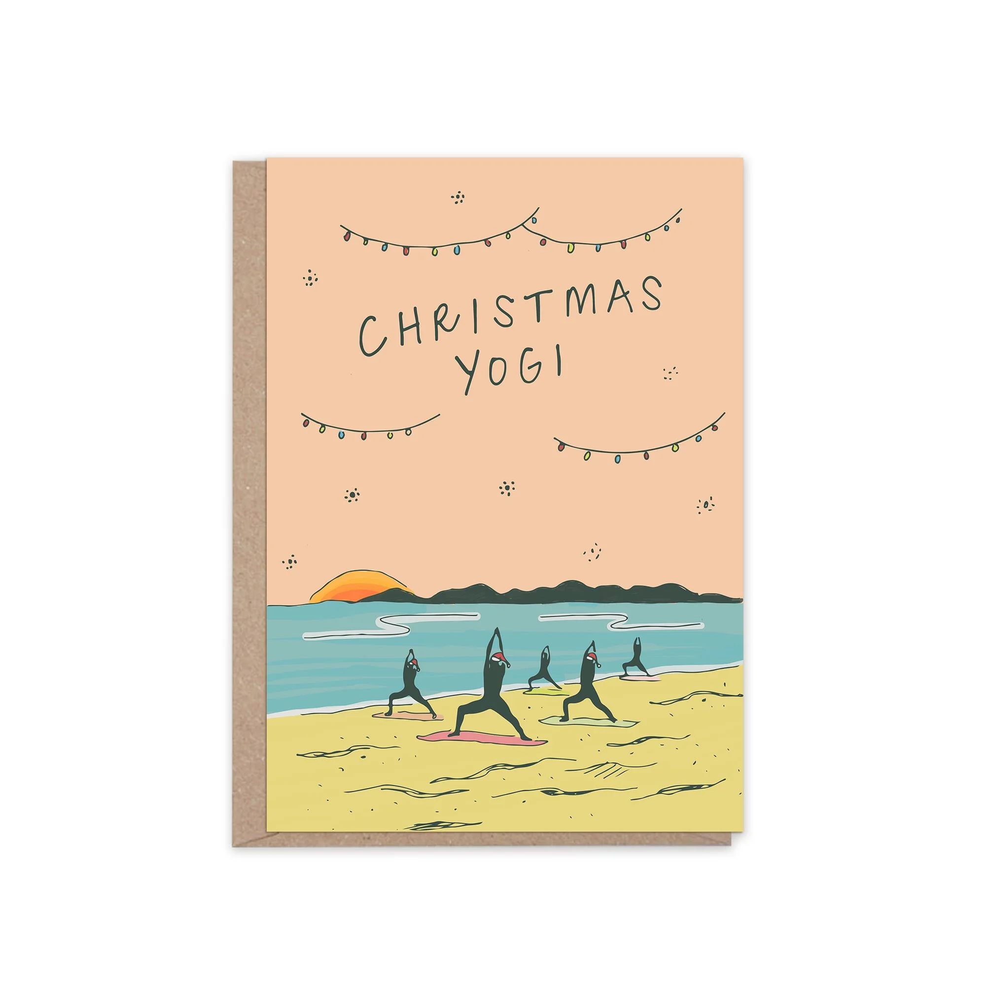 'Christmas Yogi' Yoga Christmas Card