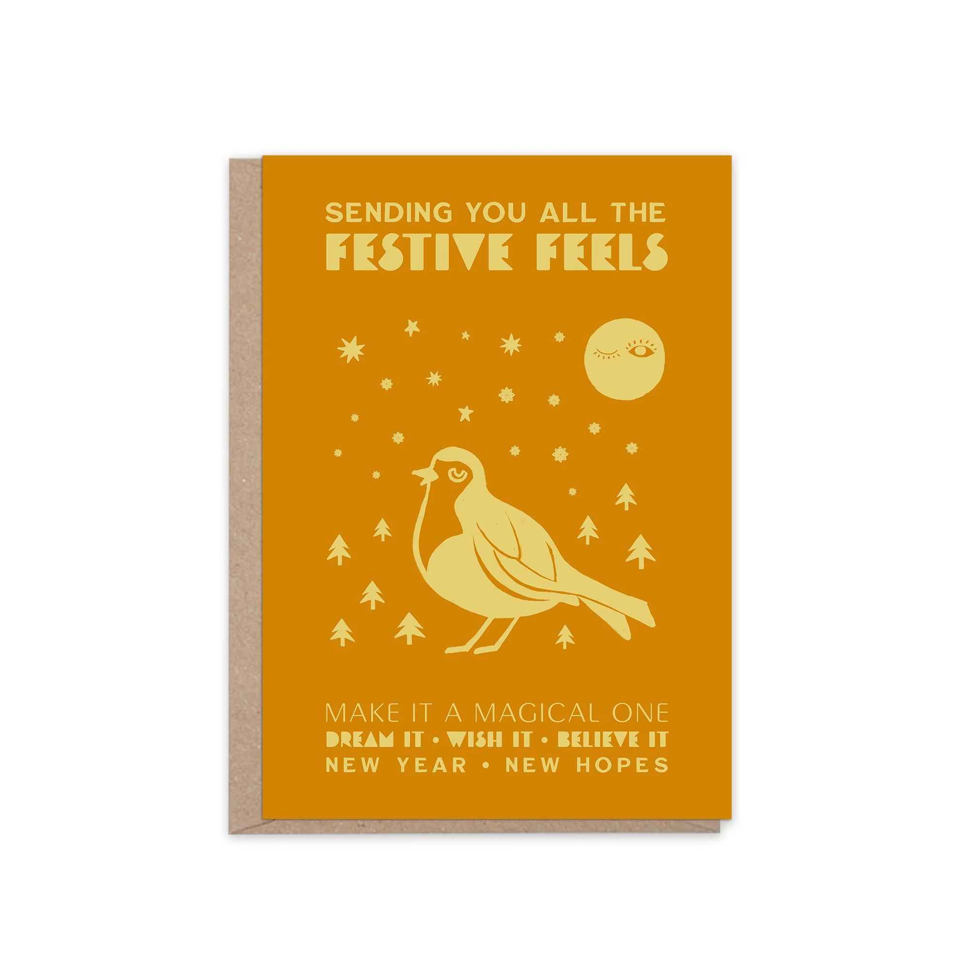 Festive Feels Lucky Robin Christmas Card