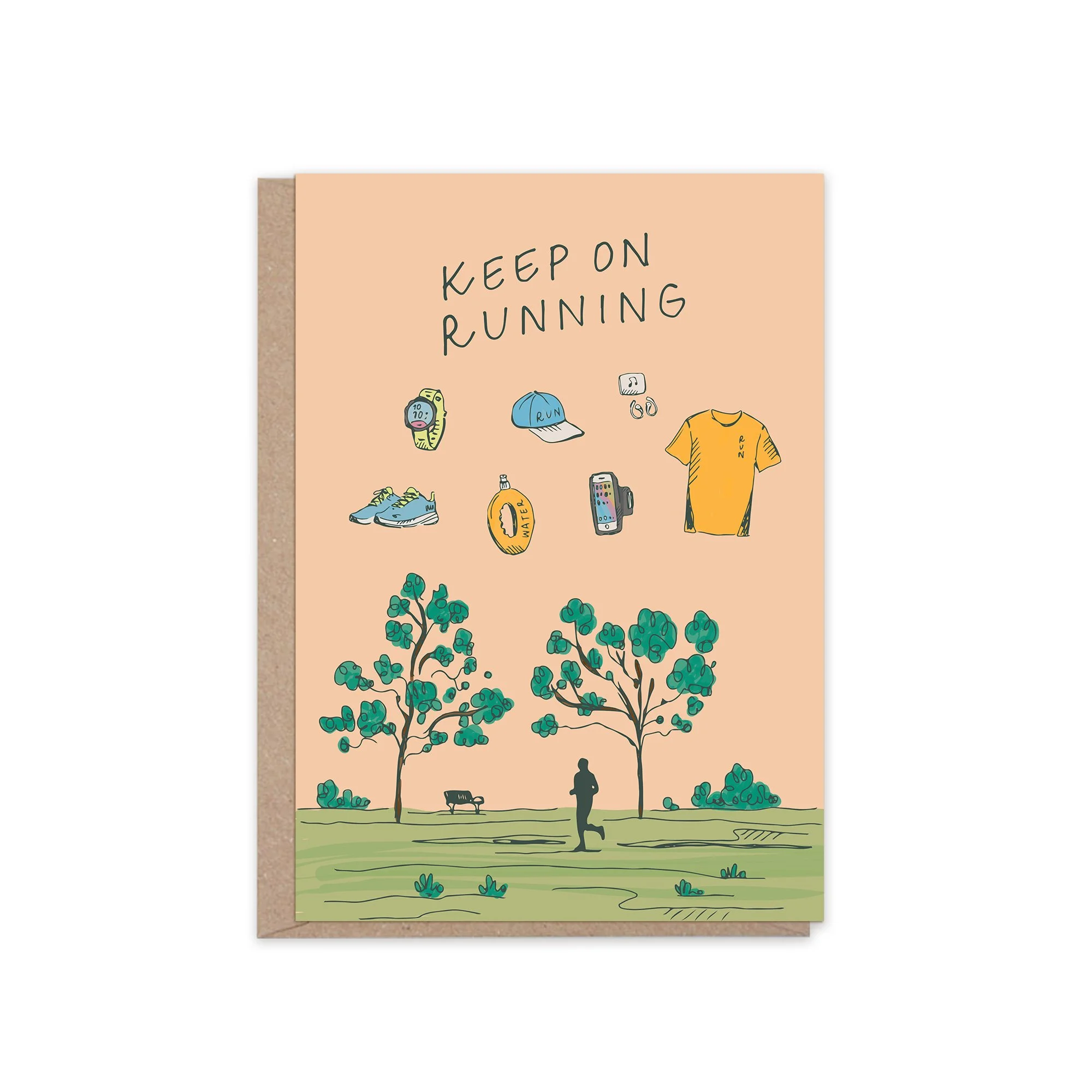 Keep On Running Greeting Card