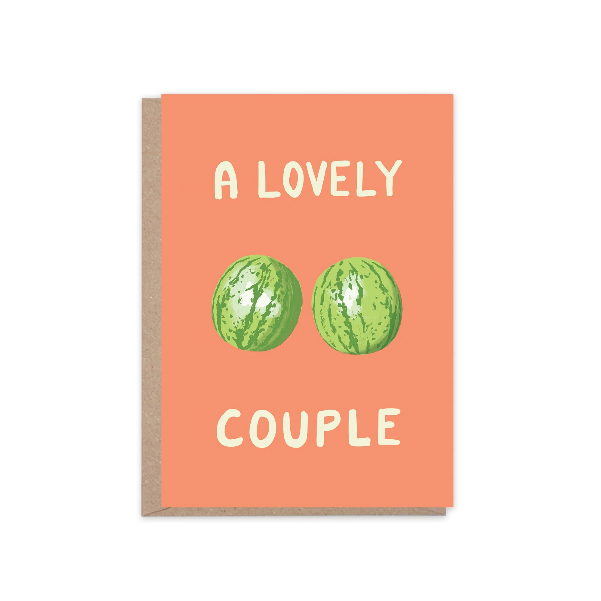 A Lovely Couple | Fruity Watermelons Greeting Card