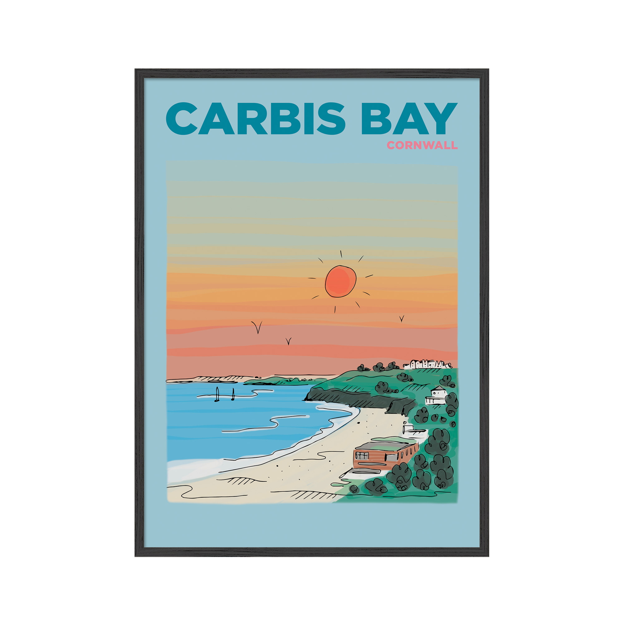 Carbis Bay Cornwall | Summer Escapes Print