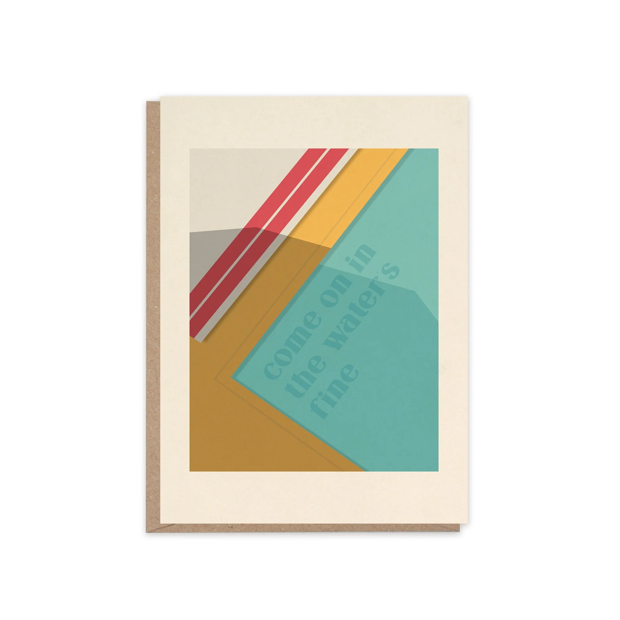 Poolside Birthday Card | Retro Italian Summer Style Card