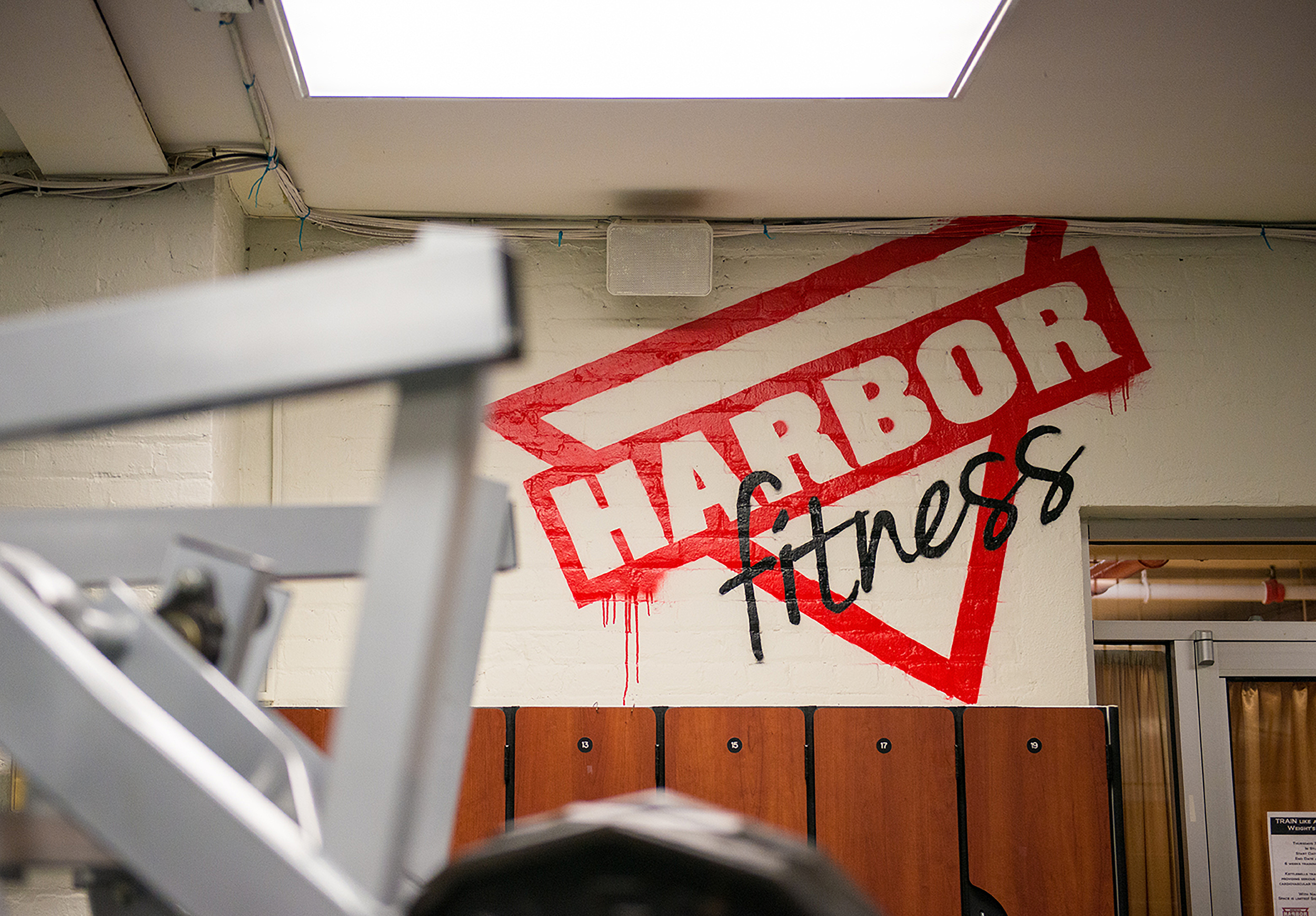 Harbor Fitness Park Slope Logo Wall