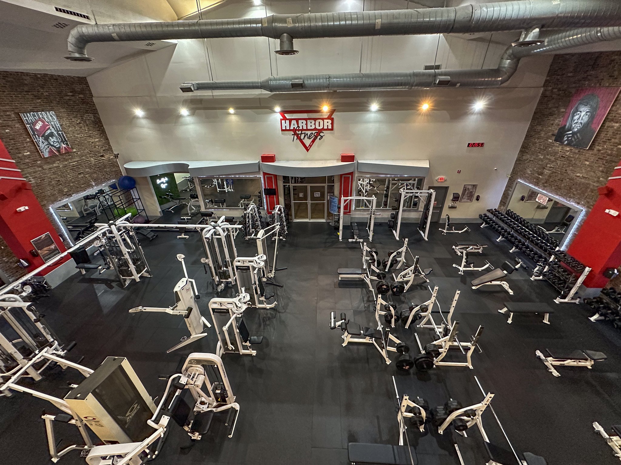 HARBOR FITNESS 92 VIEW FROM MEZZANINE