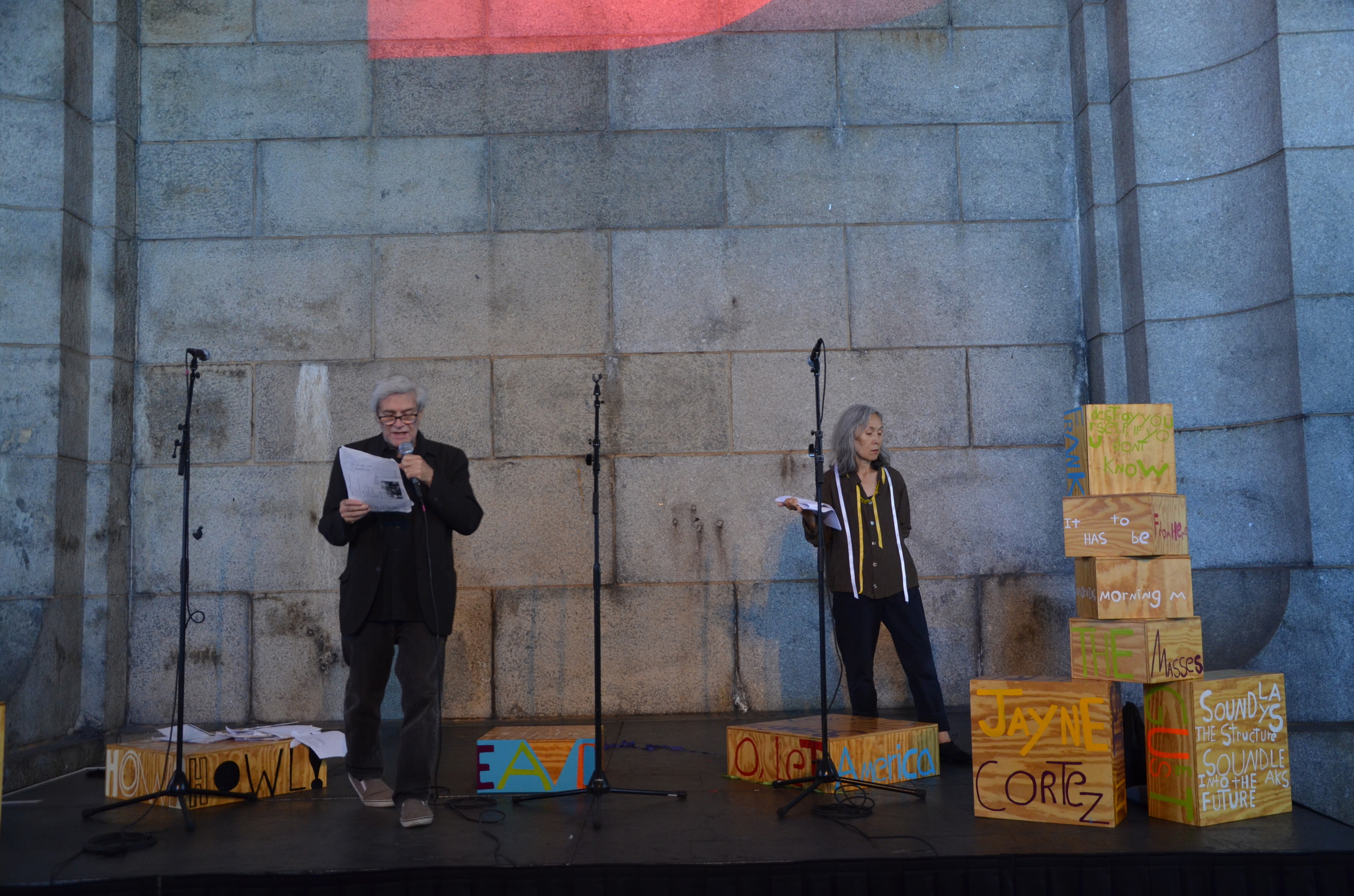 Poet Sculpture, DUMBO Arts Festival, Steve Dalachinsky, Yuko Otomo, Brooklyn, NY 2013.jpg