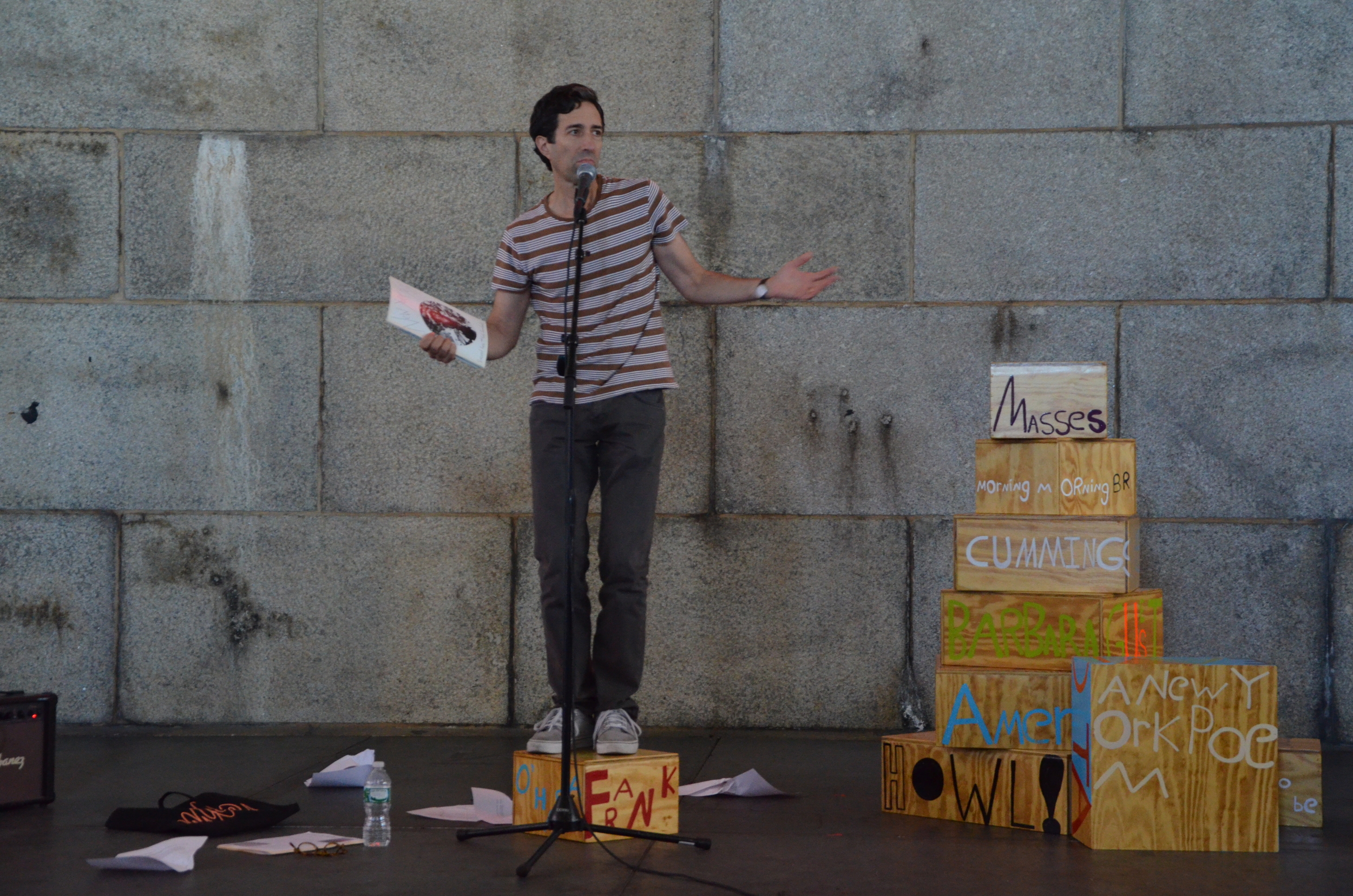 Poet Sculpture, DUMBO Arts Festival, Vincent Katz, NY 2013.jpg