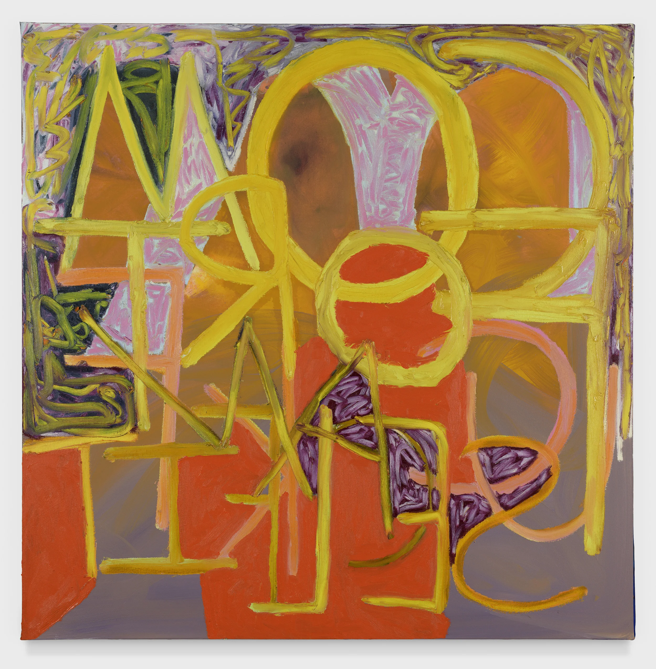 Comfort Can Fuck Itself, 2018 Oil and Acrylic on canvas 48 x 48 inches