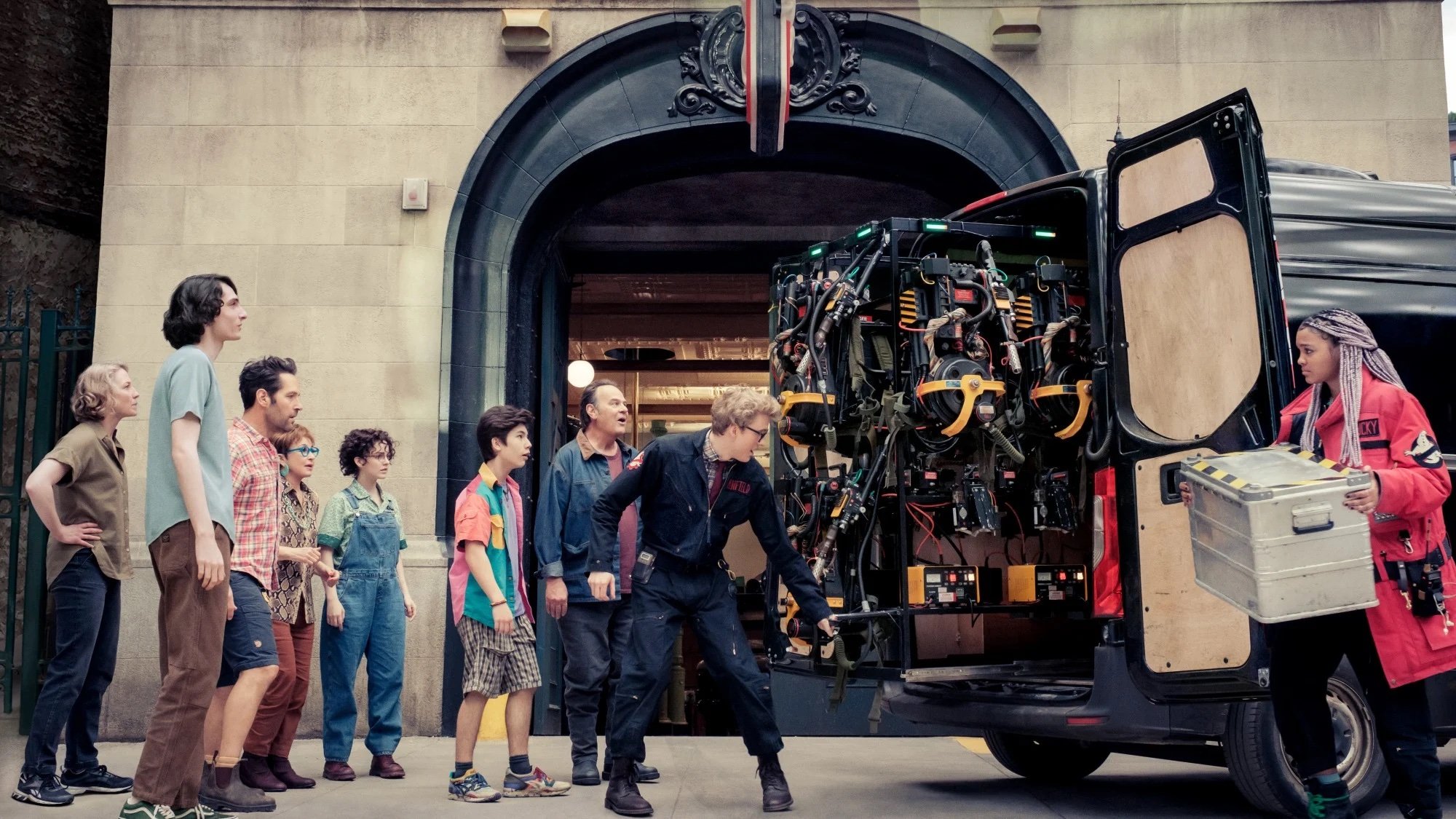 Sliding Proton pack rack, and exterior Firehouse elements.