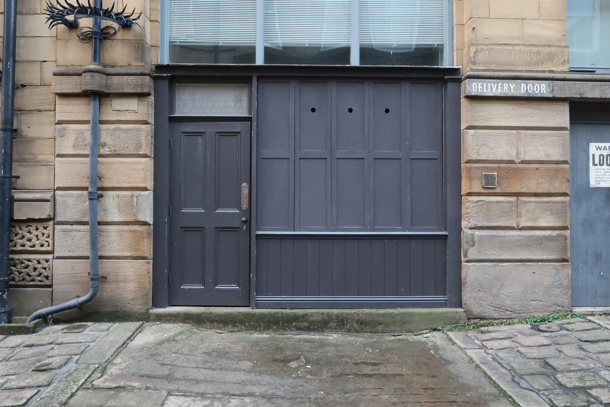  Plug fitted over modern window and door. 