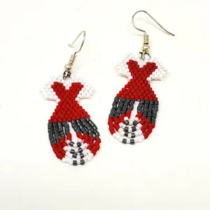 red dress earrings pattern 8 Best Red dress pin ideas