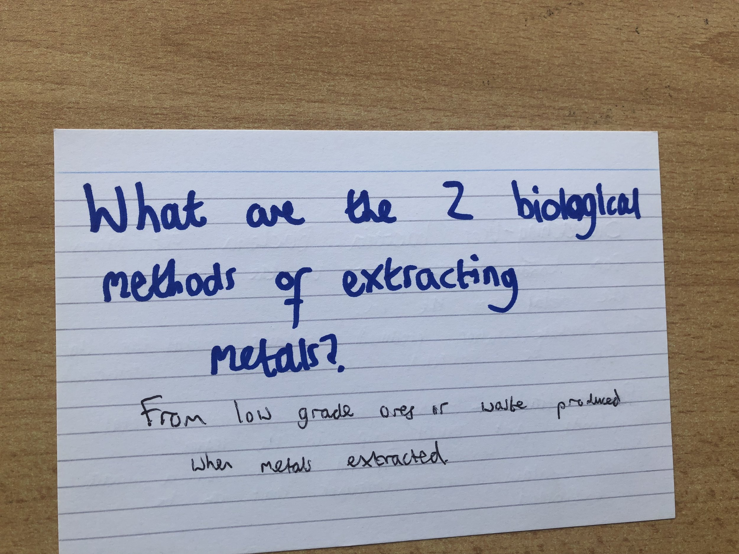 GCSE Chemistry Revision Flashcards Extracting Metals.jpeg