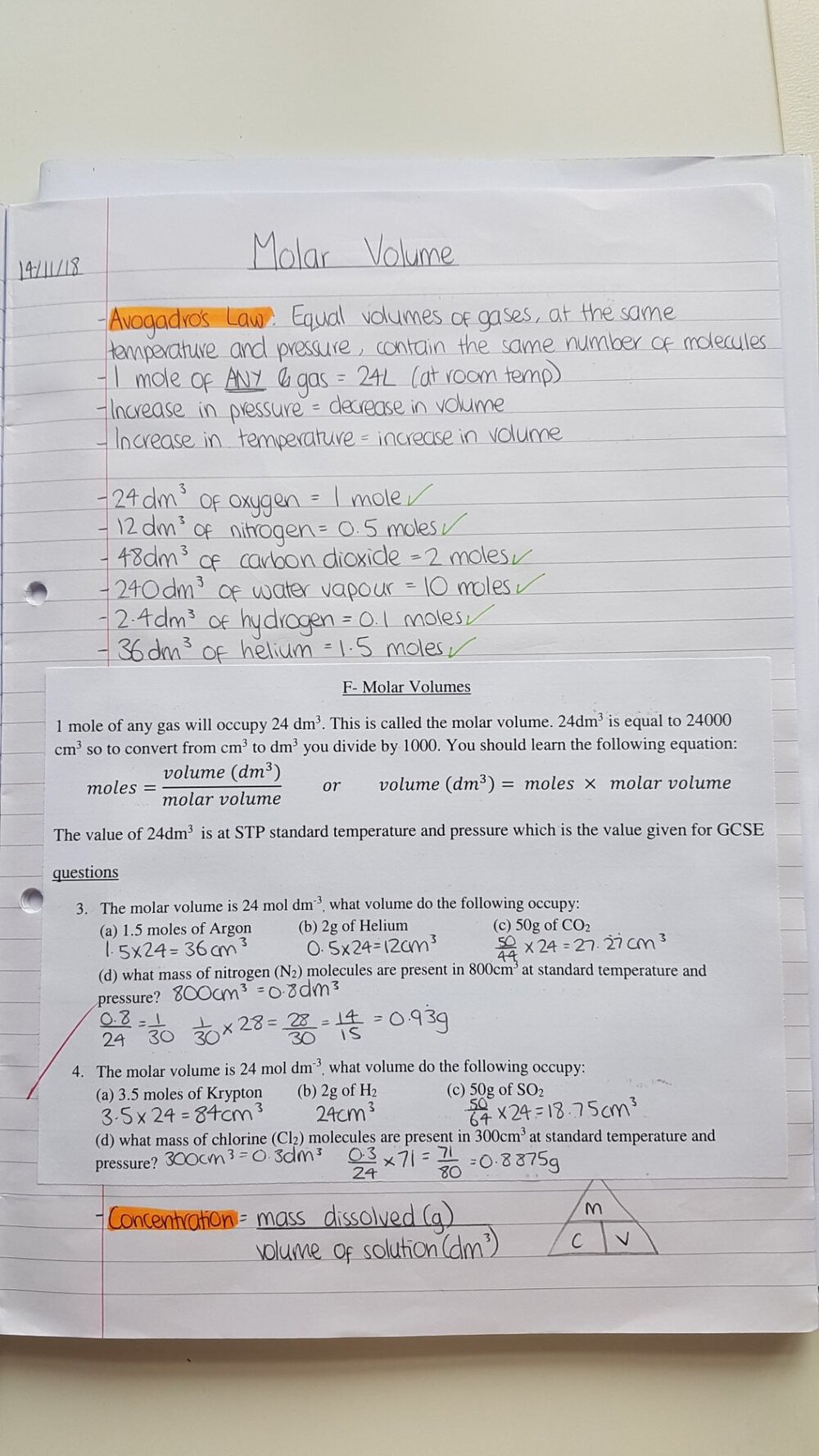 chemistry paper format