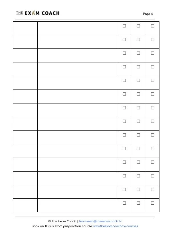 My Exam Coach 11 Plus (11+) Tricky Vocabulary List | The Exam Coach