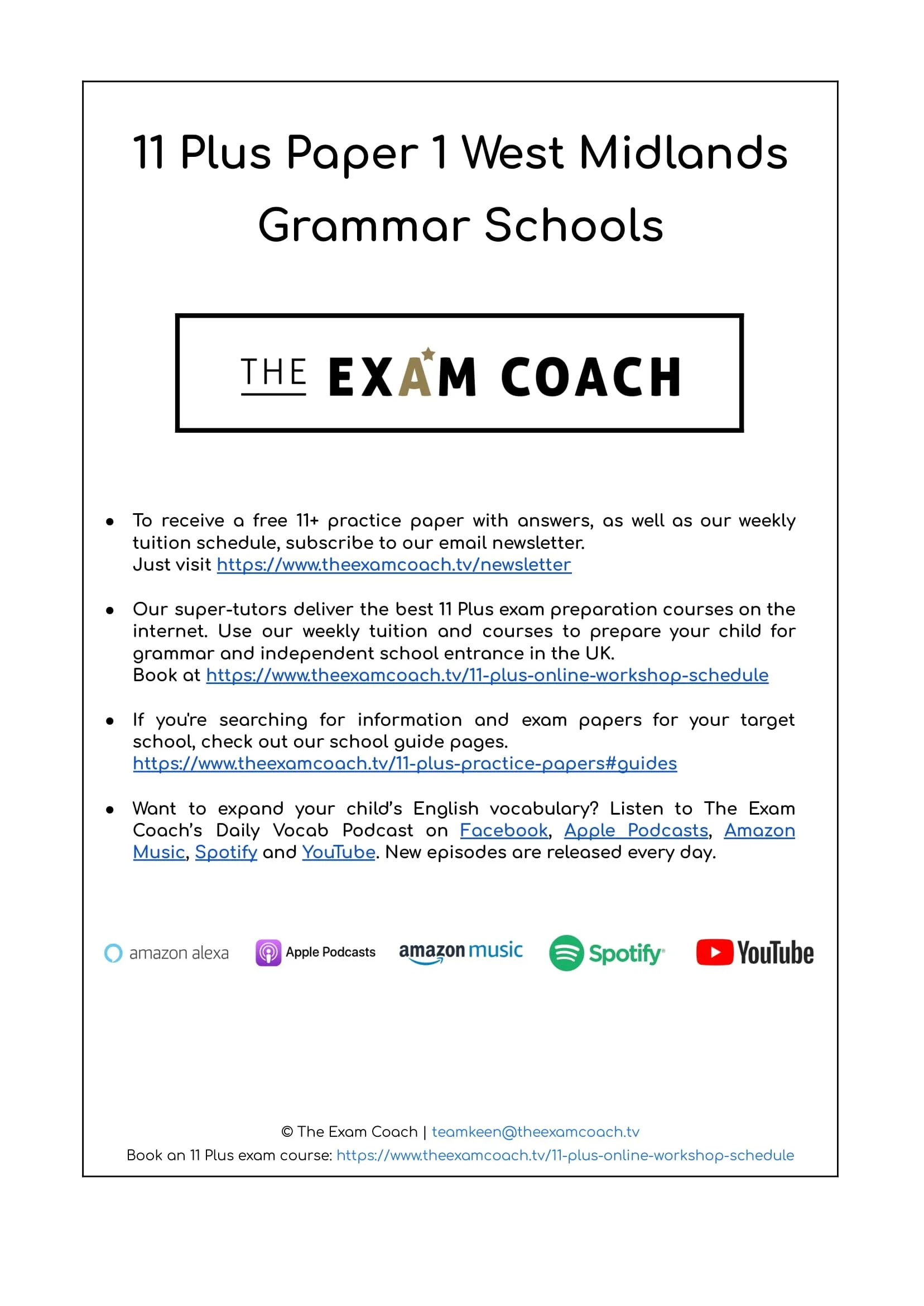 SAMPLE The Exam Coach West Midlands Grammar Schools 11 Plus Practice Paper Pack-1.jpg