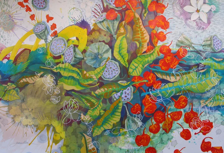 gardenia 39x44 inches
