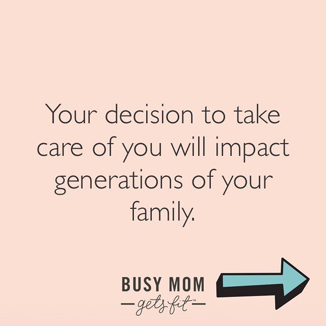 Did you ever feel guilty for taking care of yourself? 

When you look at the facts, feeling guilty in the moment is so short sighted.

Focus on the big picture. You are modeling ultimately what you hope your children will do.

A healthy mama inspires
