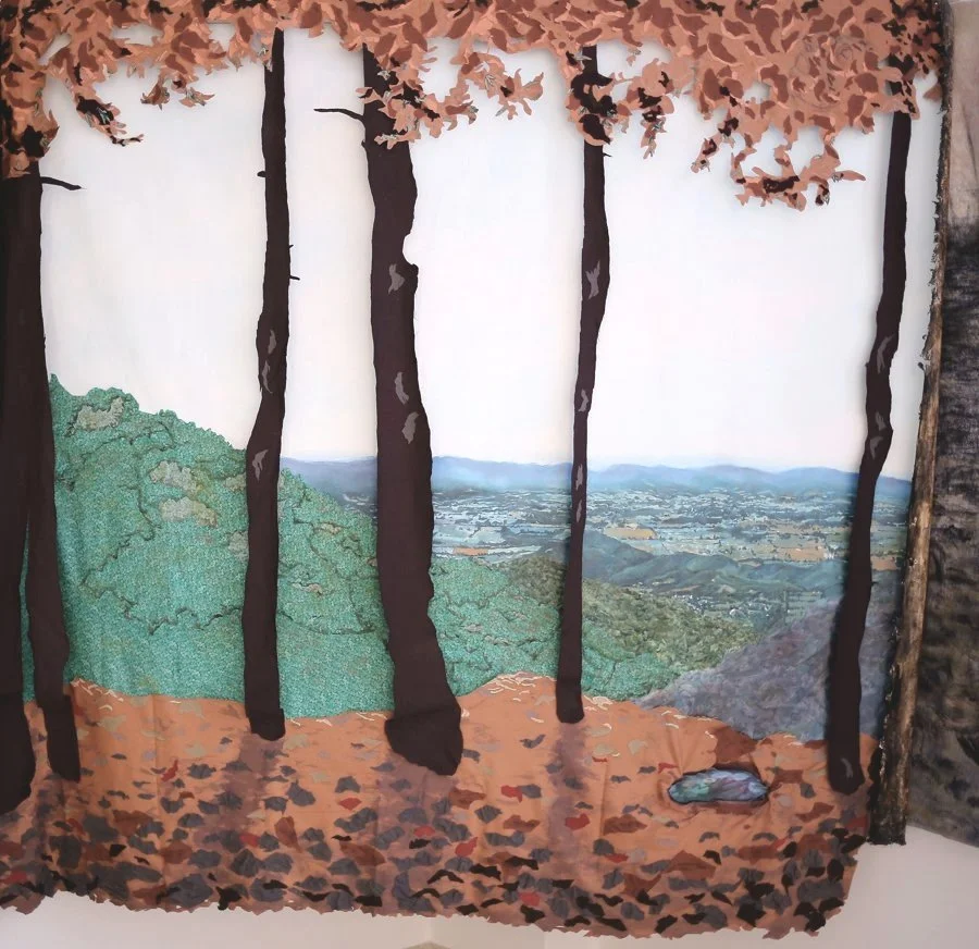 Jenn Cacciola Barabbas Garden Multimedia installation fiber art