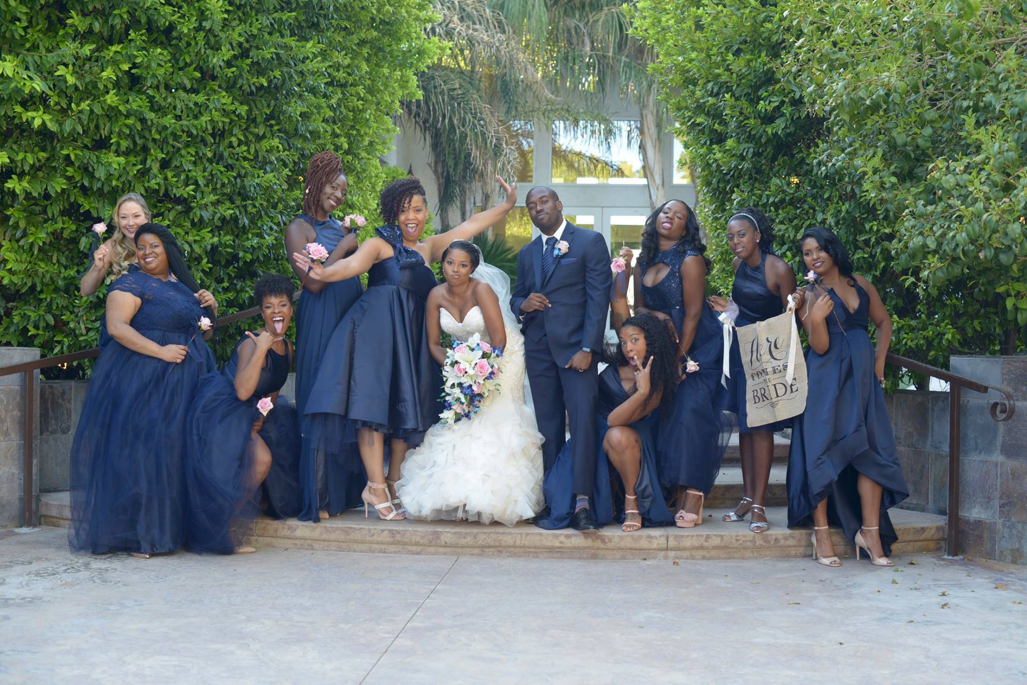 Bridesmaids for the Knox/Stewart Wedding Vegas 9-9-16