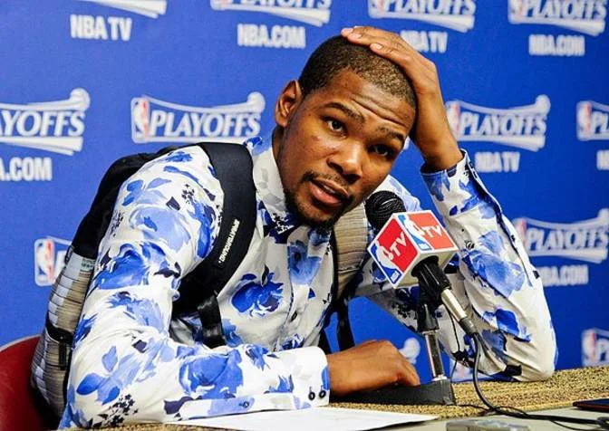 Kevin Durant taking a stand against thug pathology.