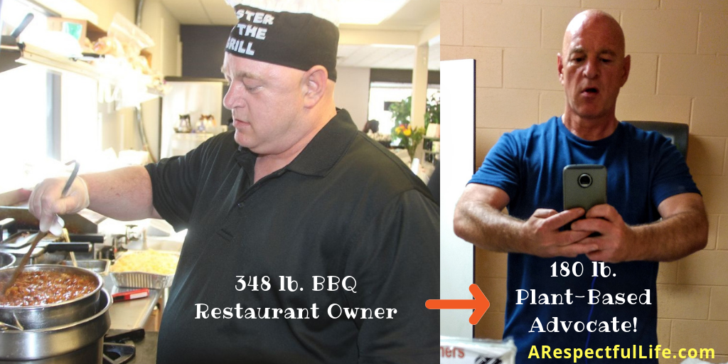Before: BBQ Chef Jeff After: Plant-Based Chef Jeff