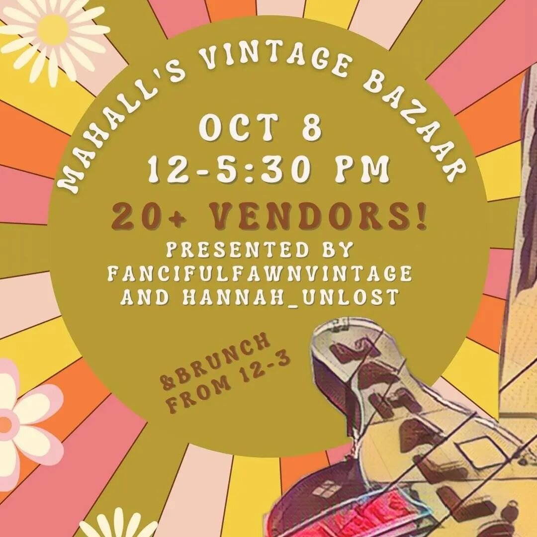 ✨THIS Saturday 10/08✨ please join us with many of our dealer friends @mahalls20lanes !  Hosted by vintage sweets supreme @fancifulfawnvintage &amp; @hannah_unlost - it is sure to be brimming with the best!  Fresh goods not yet in the shops abound - n