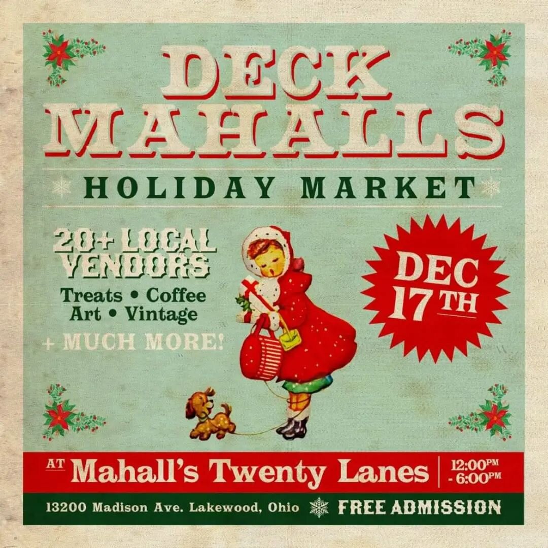 Saturday 12/17 from 12-6pm we'll be popped up @mahalls20lanes with a slew of vintage dealer friends and maker pals for last-minute gift-giving and holiday outfit shopping!  come out for a treasure trove of incredible new sparkle and such ✨