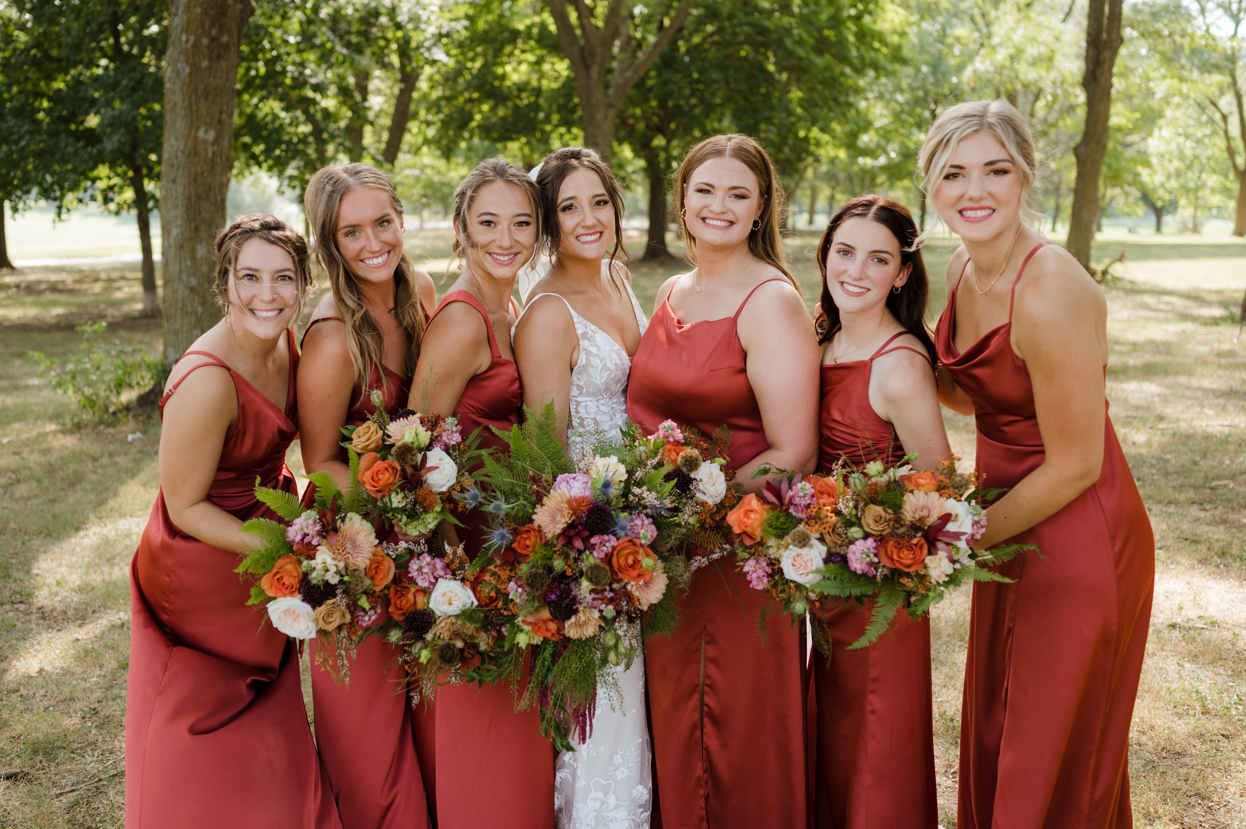  Taylor Atkinson Photography captured Cera’s and Dylan’s Fall wedding at the Omaha Palazzo perfectly! So many candid shots of their love, joy, and comradeship between their family and friends, along with the beautiful floral and natural ambiance of t