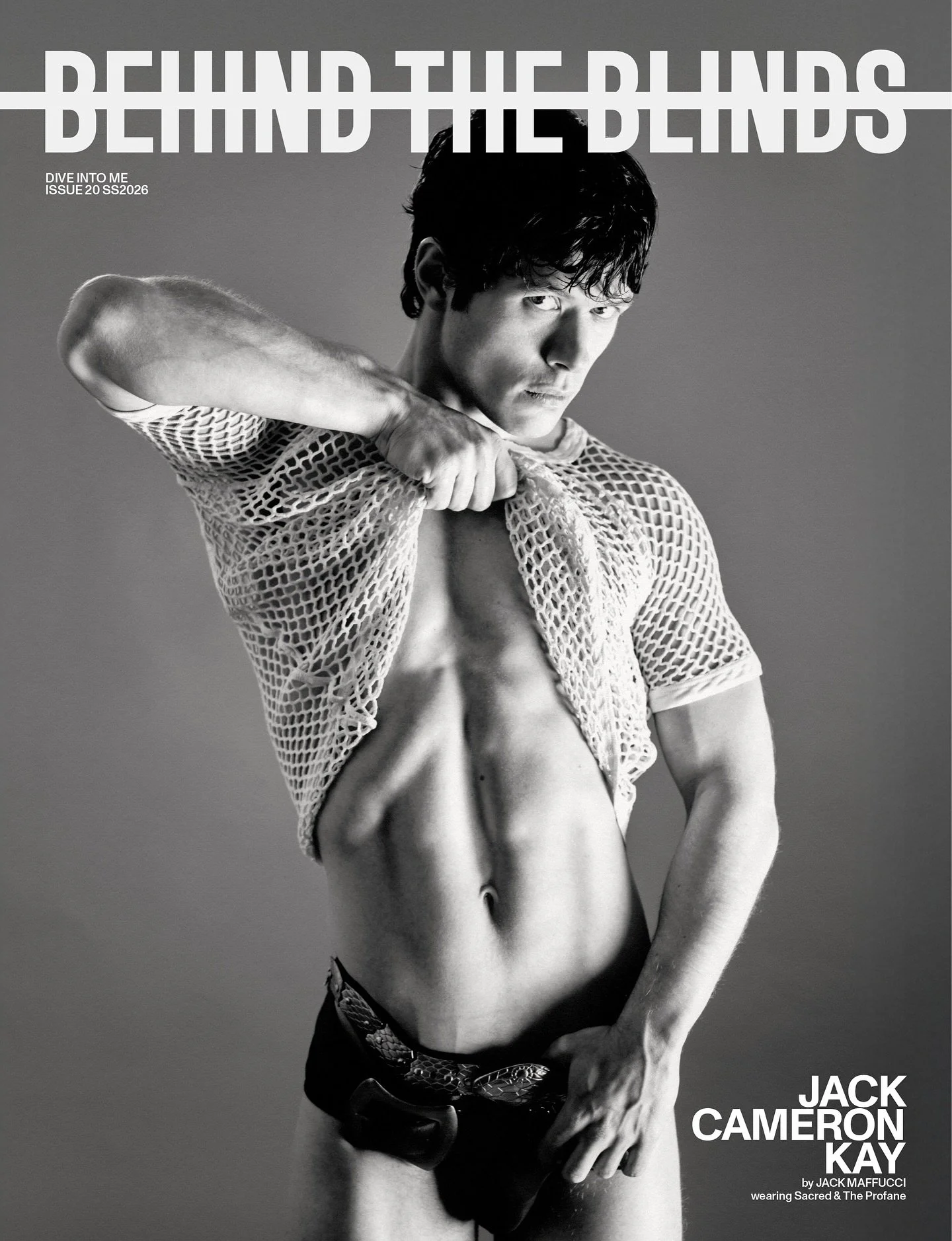  SS26 Behind the Blinds Cover by Jack Maffucci starring Jack Cameron Kay 