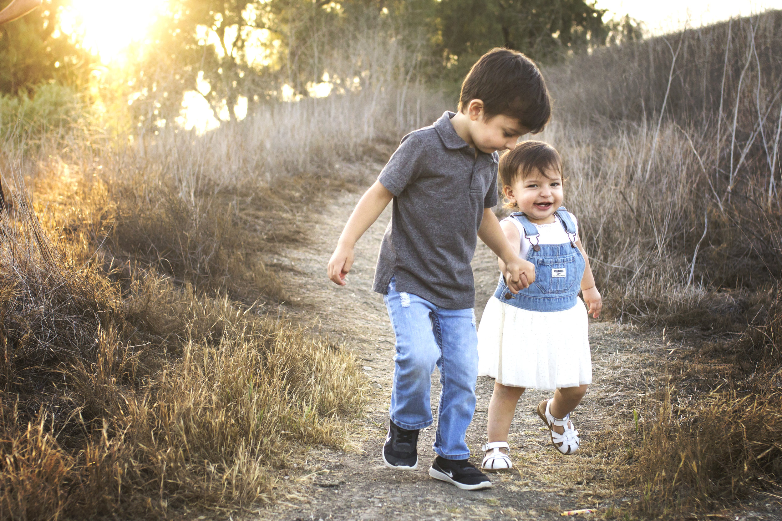Big Brother and Baby Sister | Sibling Mission Viejo Photographer