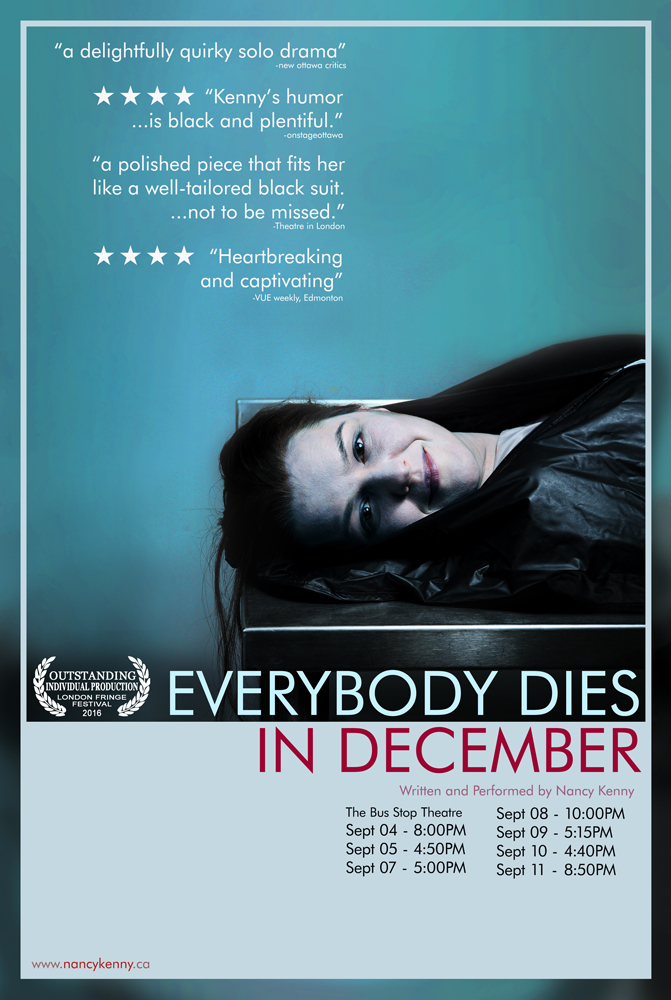 Show poster for Everybody Dies in December