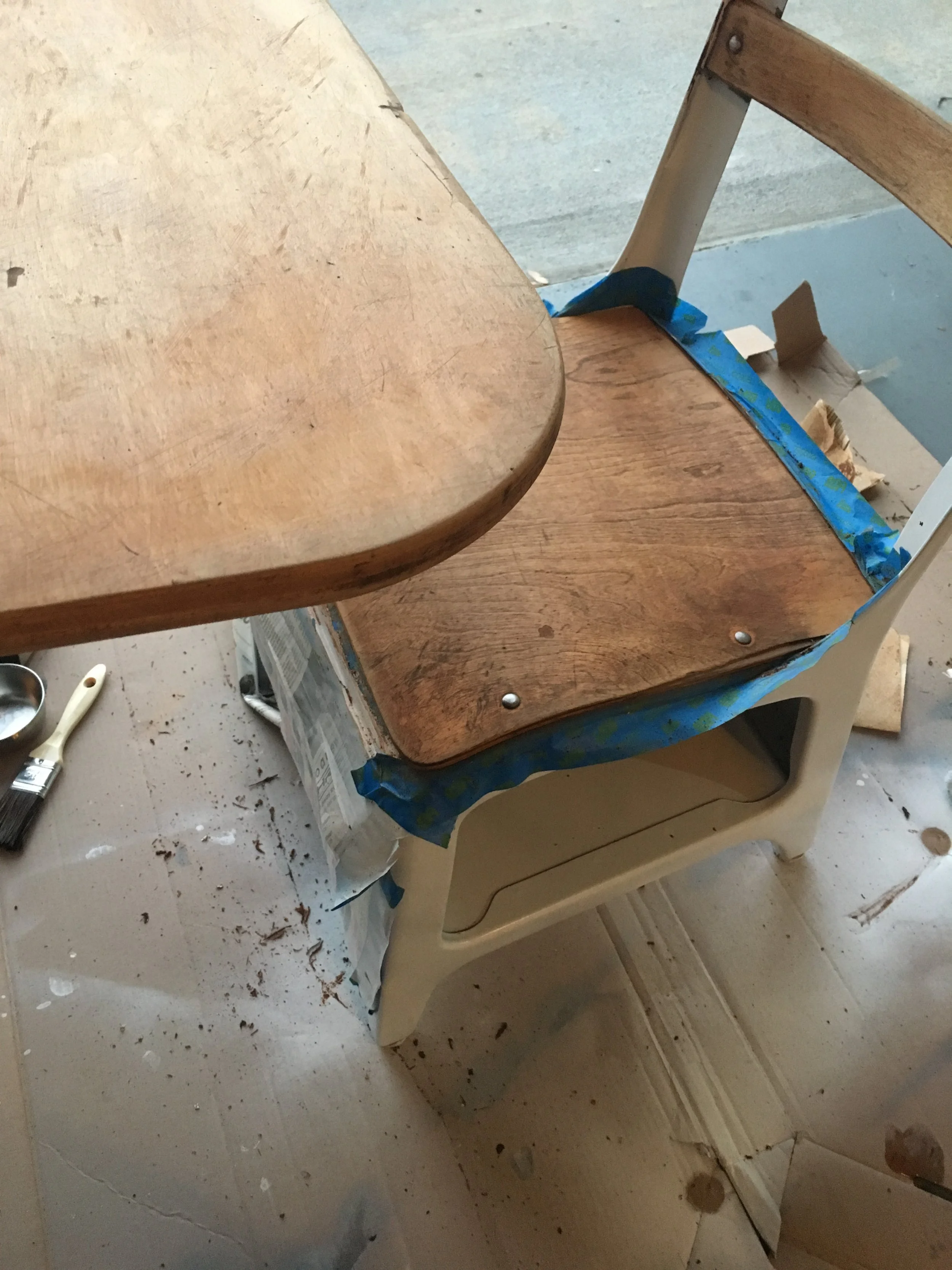 Painted. Ready to stain. 