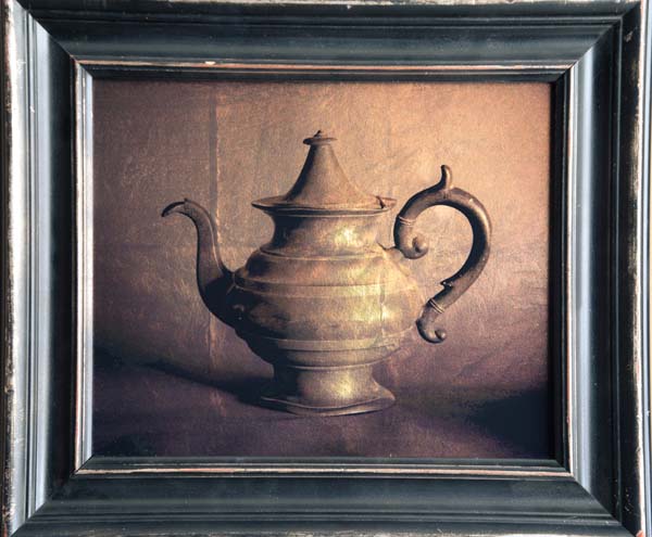Old Pewter Teapot