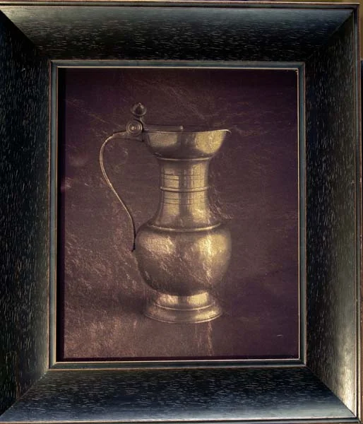 Silver Coffee Pot with Acorns
