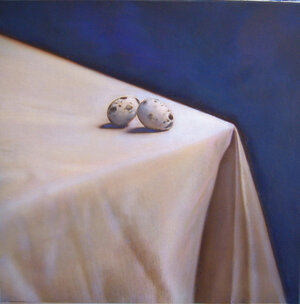 Still Life with Two Quail Eggs