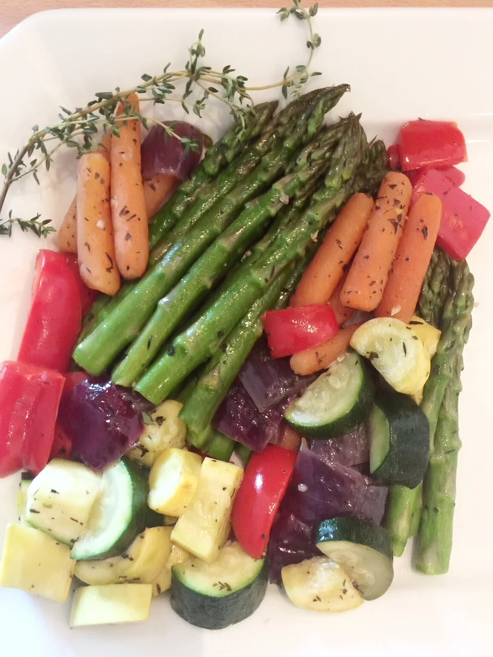 Bouquet of Baked Spring Vegetables